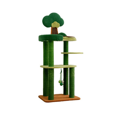 3 Tiers Cat Tree with Perch,Scratching Posts