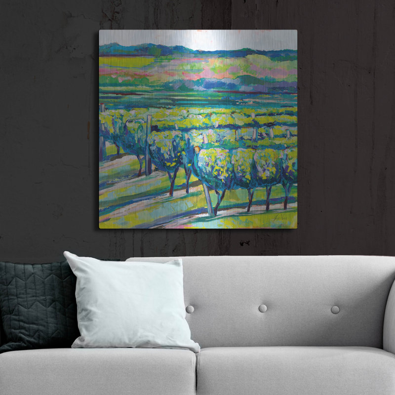 Red Barrel Studio® «All In A Row» par Jeanette Vertentes, art mural en métal, H 36 po x l 36 po