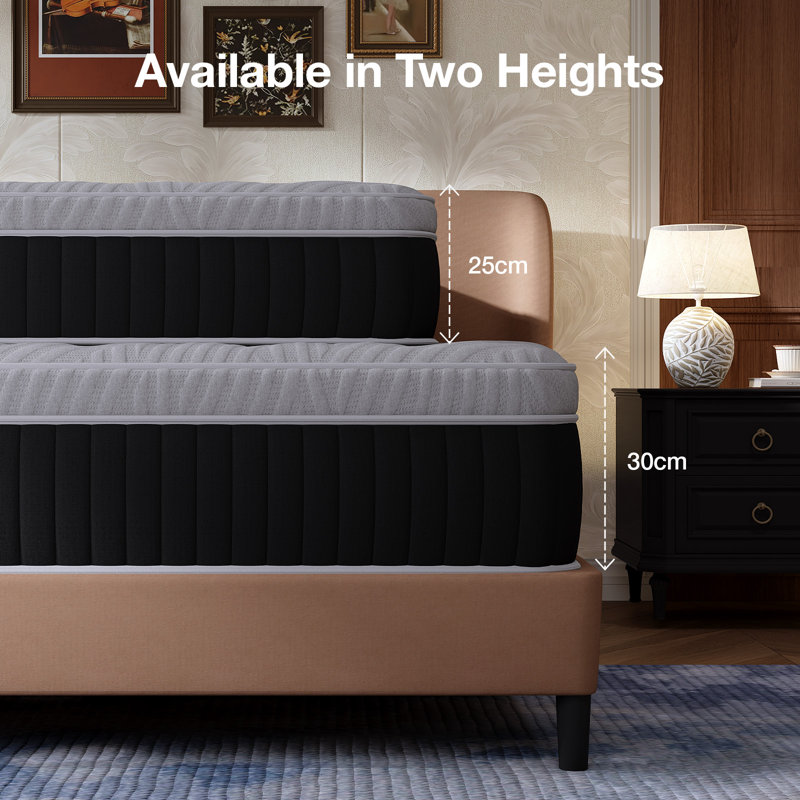 Novilla Cooling 7-Zones Support Pocket Sprung Mattress, 25cm, Small Single (2'6)