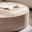 Table basse ronde de 39,37 po avec motif Mars pour le salon, table basse ronde moderne pour le salon, sans assemblage