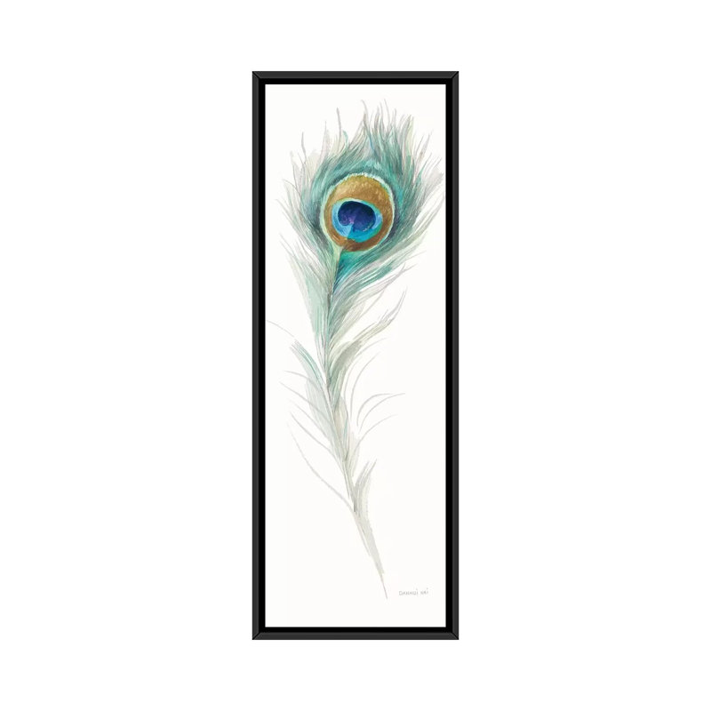 Art sur toile Jaipur, H 36 po x l 12 po x P 1,5 po, Toile avec cadre noir
