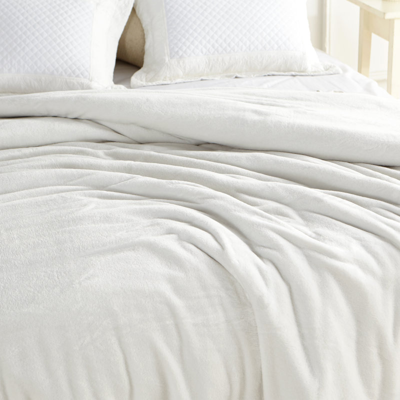 Coma Inducer Wait Oh What Fleece Oversized Blanket, Full, White