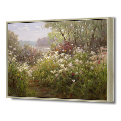 Wildflowers By The Fence Print