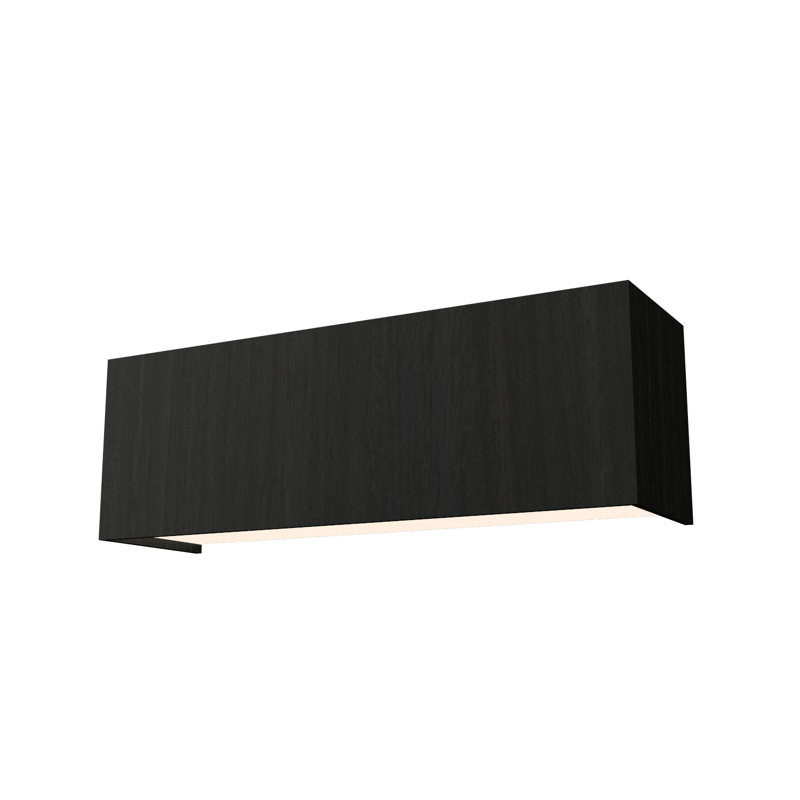 Clean 1 - Light Flush Mounted Sconce, Charcoal