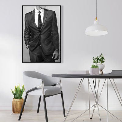 Man in a Great Costume - Fashion Clothes Framed Canvas Art