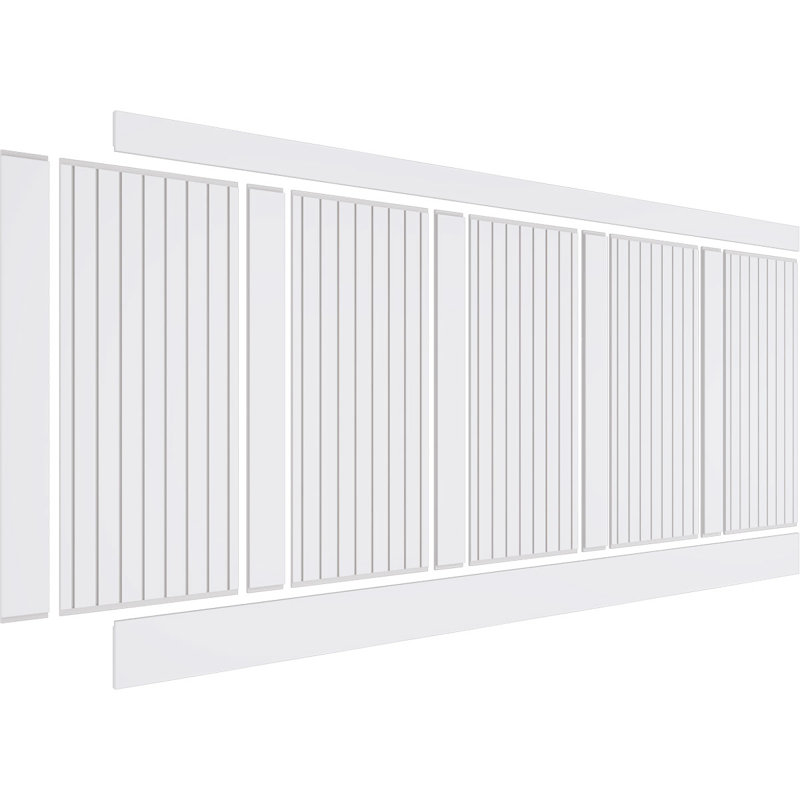 Ensemble de lambris en PVC, H 44 po x l 94,5 po x P 0,625 po