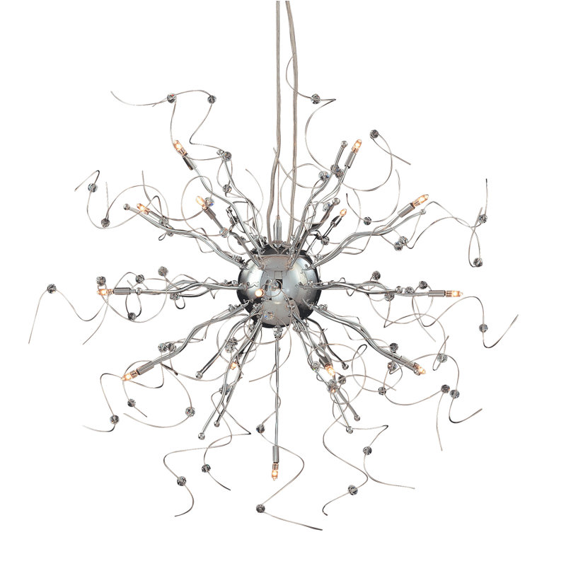 Lustre sphère spoutnik 15 lumières