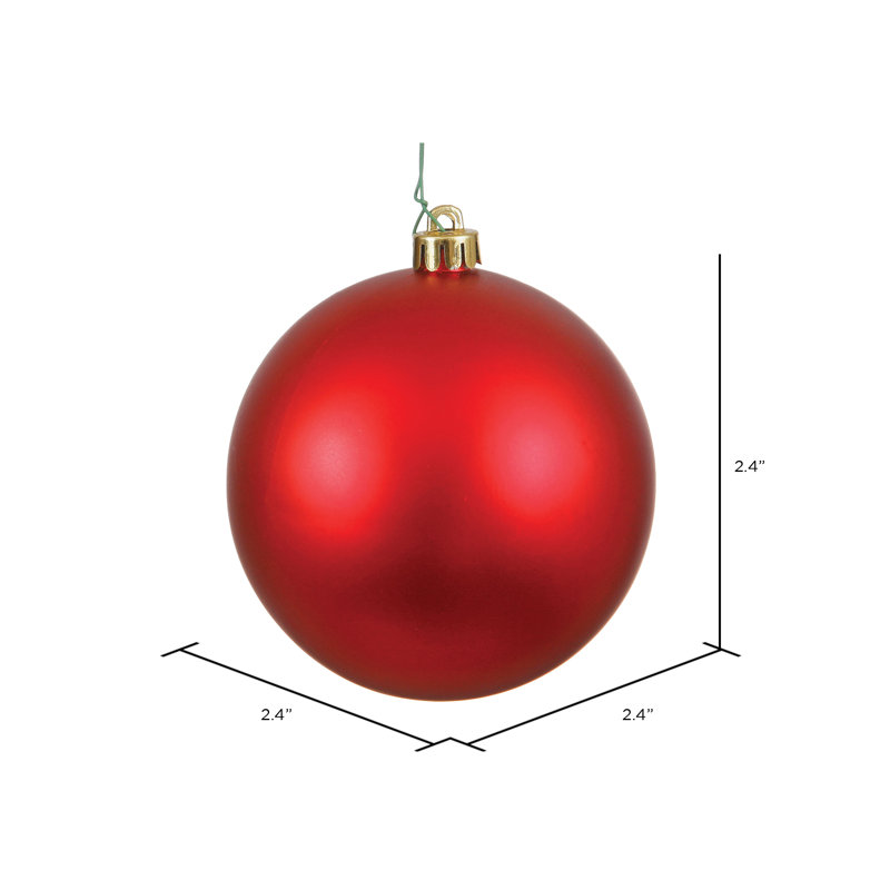 Holiday Décor Ball Ornament, Red