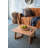 Tectona Rectangle Rattan Coffee Table - 27.5x27.5x14" - Teak-1862265156