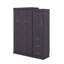 Lit escamotable simple avec garde-robe et tiroirs-1169223314