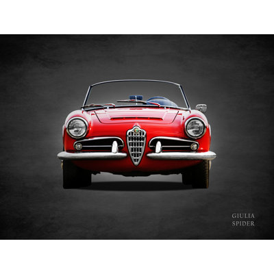 Alfa Giulia 1600 Spider - impression sur toile tendue
