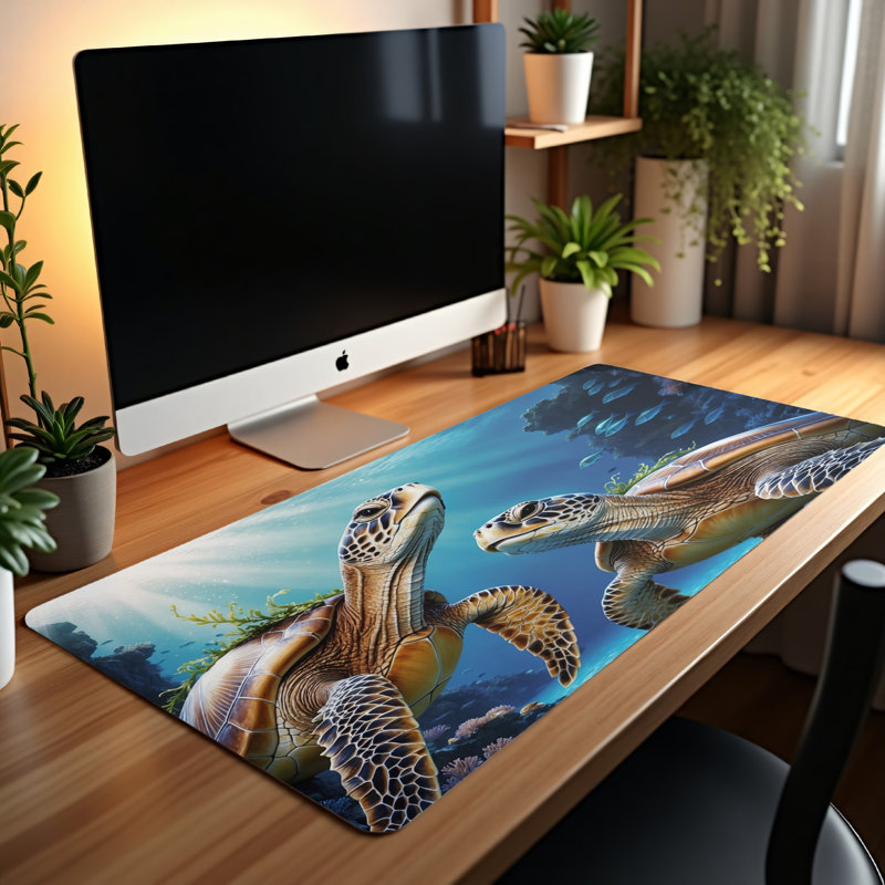 Polyester Desk Pad, 14.4x12.1