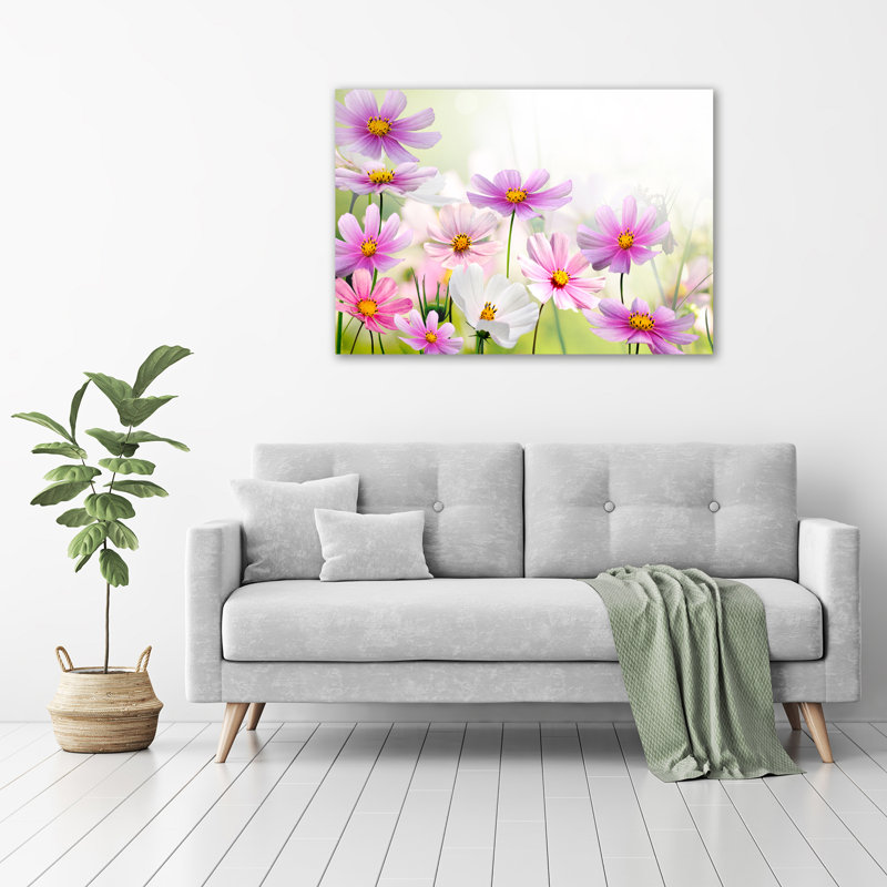 Flowers On The Meadow - Wrapped Canvas Print