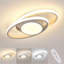  Double Circle Dimmable LED Flush Mount-400623796