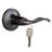 Stratford Satin Nickel Keyed Entry Door Lever with Universal 6-Way Latch-125491875