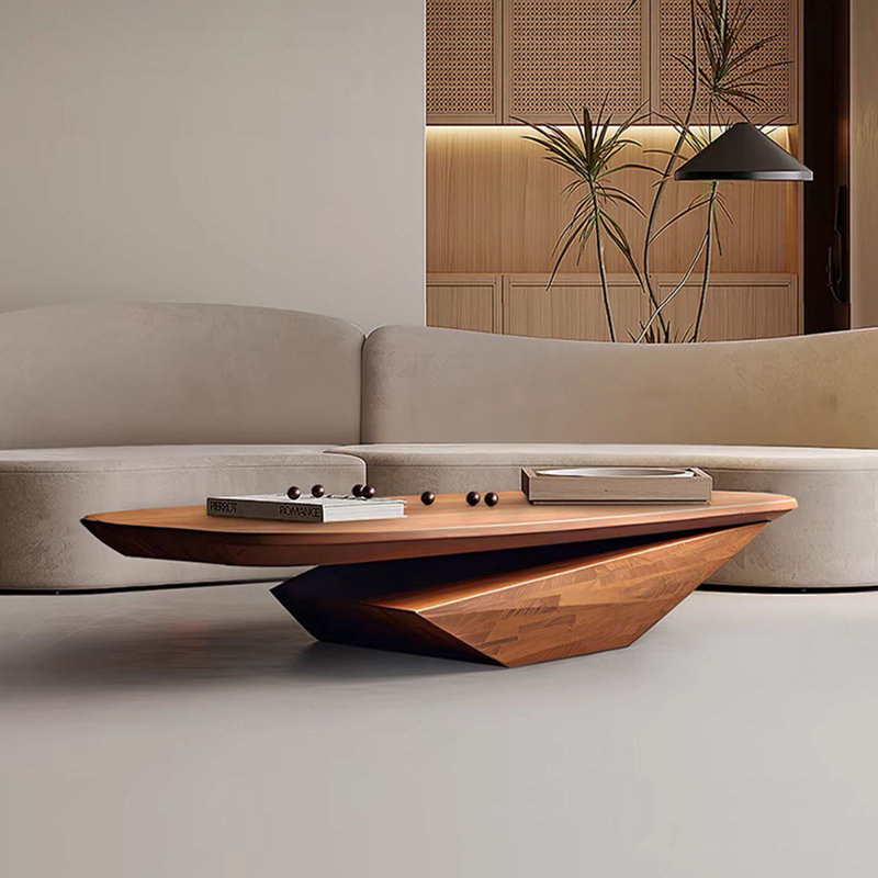 Design sense high-grade solid wood coffee table