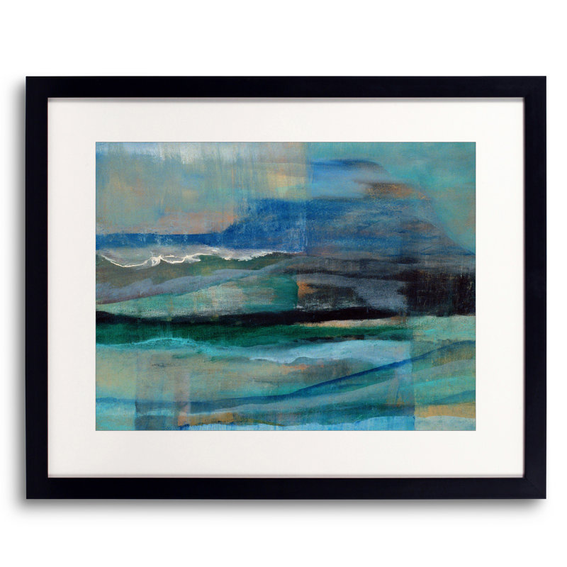 The Wave par Vivienne Andres - peinture encadrée, H 17,25 po x l 21,25 po