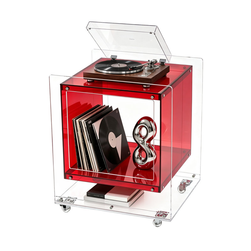 Frame Square Side Table, Red, Yes
