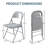 30'' Metal Folding Chair Steackable Foldable Back Chairs, Set Of 4-1407057859