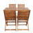 Antonio 4 - Person Acacia Wood Patio Dining Set with Rectangular Table