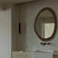 Miroir mural asymétrique en bois manufacturé-2046919232
