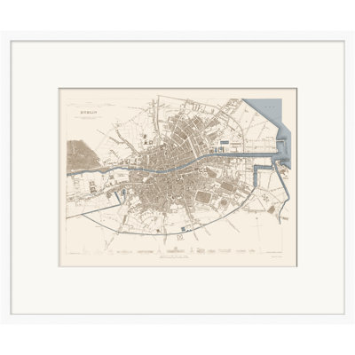 Map Series Dublin Print by Lillian August