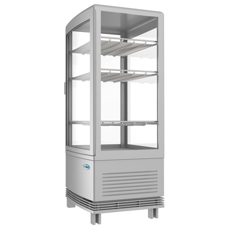 17 in. Black Countertop Display Refrigerator - 3 Cu Ft. CDCU-3C-BK, Gray