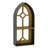 Meliora Cathdral Window Inspired Metal & Wood Wall Shelf-1882657536