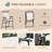 Outdoor Patio Dining - 4 Piece. 2 Foldable Chairs, Adjustable Umbrella, Tempered Glass Table In Beige. Enhance Your Deck, Poolside, Garden. Strong Steel & Quick-drying Mesh Piece . Folding Table.
