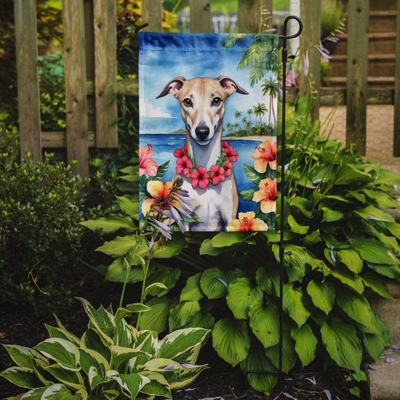 Drapeau de jardin en polyester double face H 15,5 po x l 11,25 po