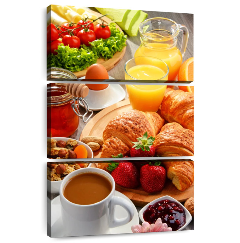 Petit déjeuner copieux, H 65 po x l 42 po