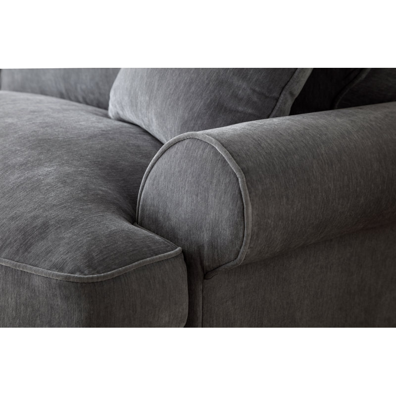 Danika 2 Seater Sofa, Charcoal