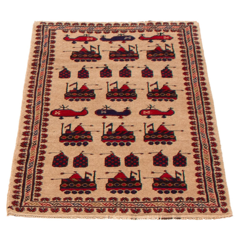 Tapis brun foncé Saim Rare War 2 pi 10 po x 4 pi 8 po