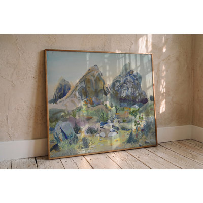 Southwest Desert Rocks Print by Other Artist