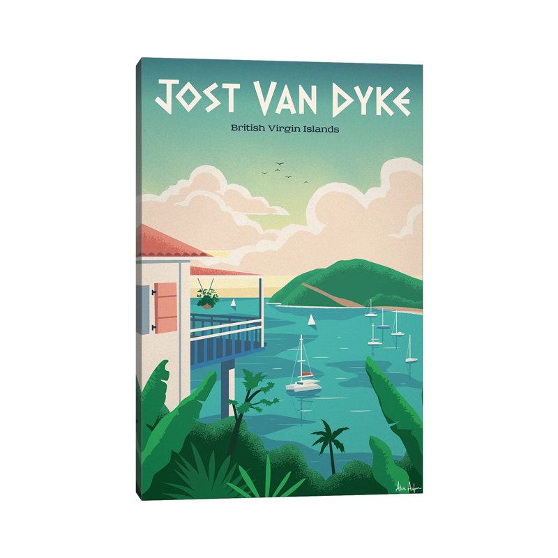 Jost Van Dyke - Wrapped Canvas Print, 20.32 cm H x 30.48 cm W