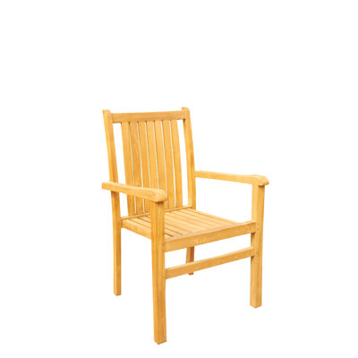 Cahyo Outdoor Teak Dining Armchair