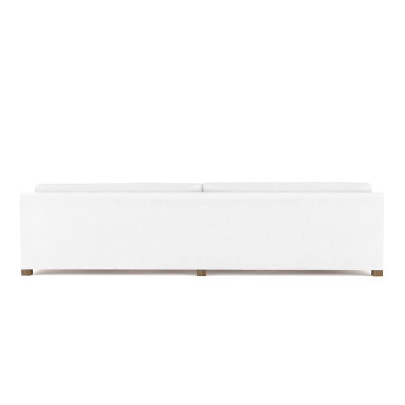 Madison Sofa, 33" H x 120" W x 38" D, Weathered, Vintage Leather Blanc