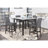 BAR TABLE AND 4 BAR STOOLS