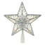 9" LED Lighted Glitter Star Christmas Tree Topper Warm White Lights-105791839