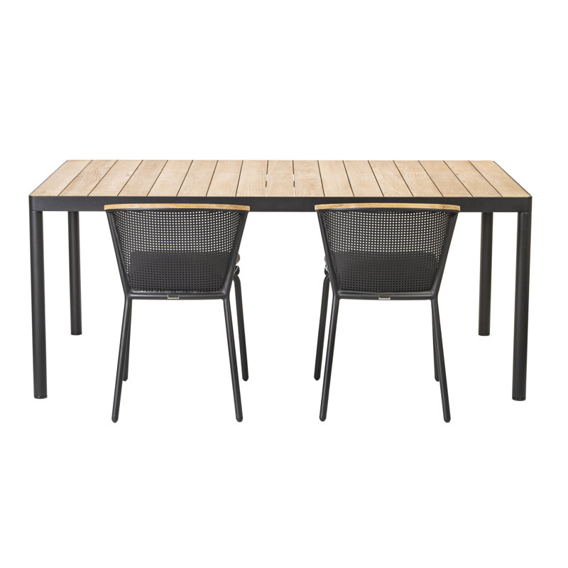 Riad Outdoor Dining Table, 29.5" H x 94.5" W x 39.38" D, White