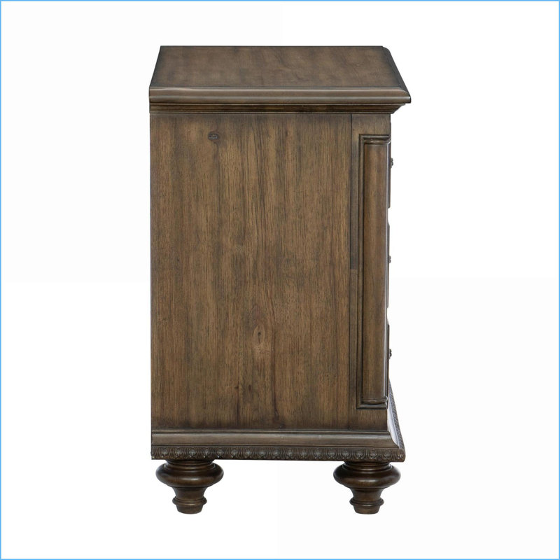 Table de chevet 3 tiroirs Traditional