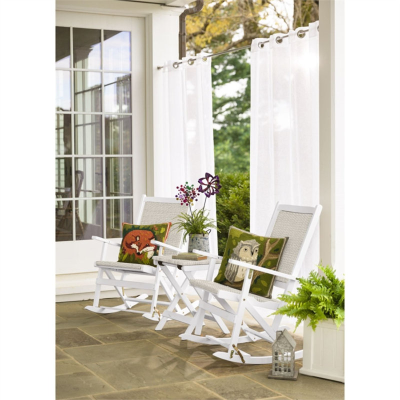 Chaise berçante pour l'extérieur, Ivoire