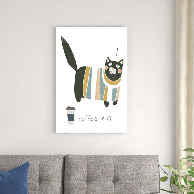Coffee Cats III, H 36 po x l 24 po x P 1,25 po