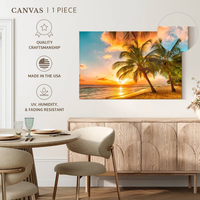 Barbados Island, reproduction sur toile, L 32 po x H 48 po