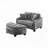 Chenille 2-seater Sofa, Double Sofa Chaise Longue-1827338632