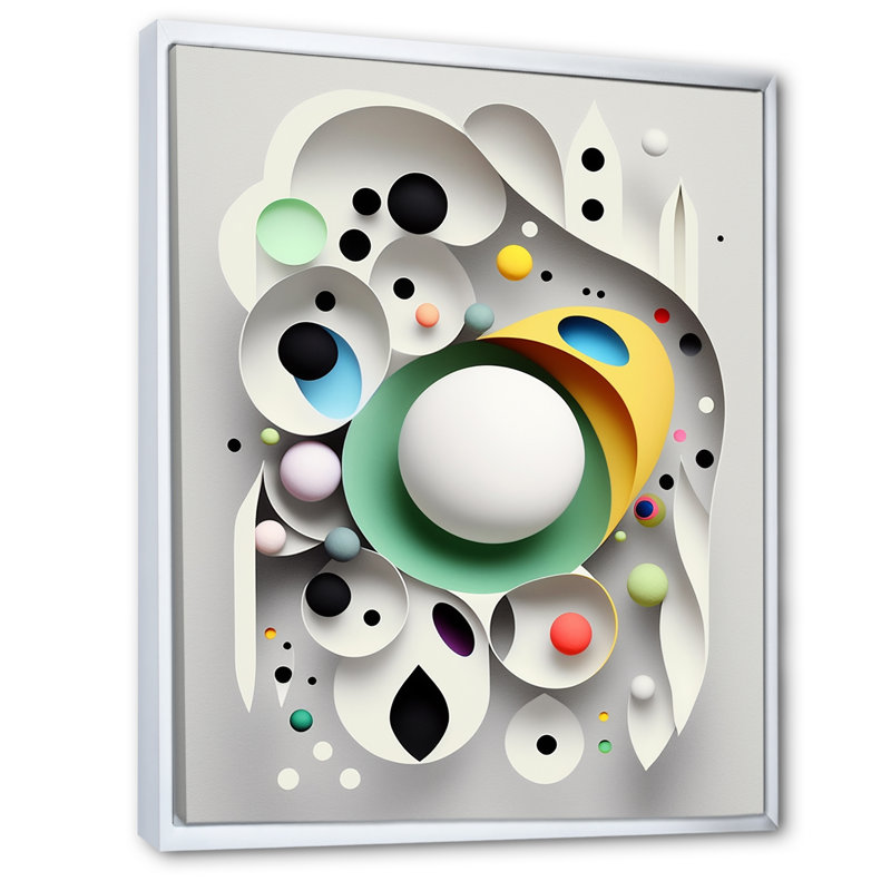Sceance Occult Visions I - reproduction sur toile, Cadre flottant blanc, 32" H x 16" W