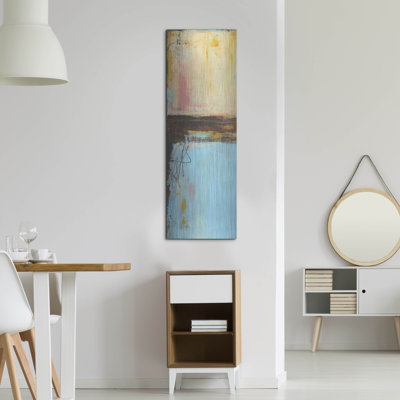  «Dockside 37 I» par Erin Ashley, art mural en métal, 16 po x 48 po