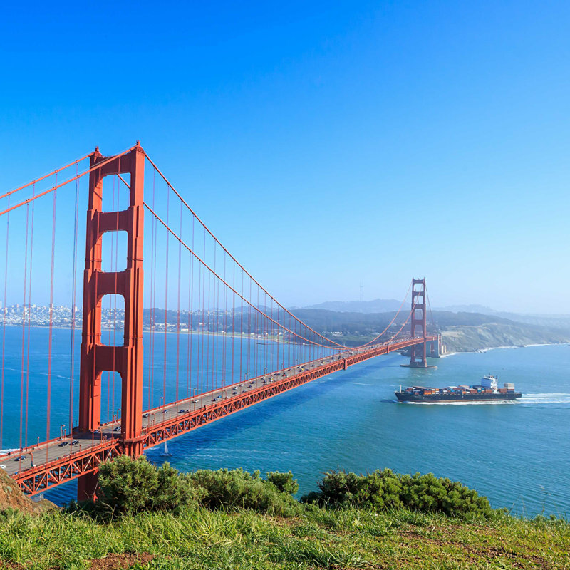 Golden Gate Bridge in San Francisco - Photographie sur toile tendue, L 12 po x H 12 po