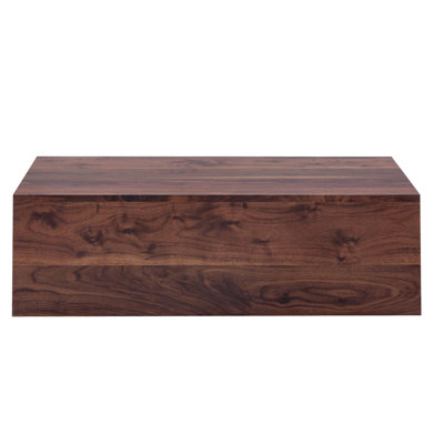 Modern Minimalist Rectangular Coffee Table: 39-Inch Durable MDF Table with Elegant Wood-Grain Texture by Millwood Pines