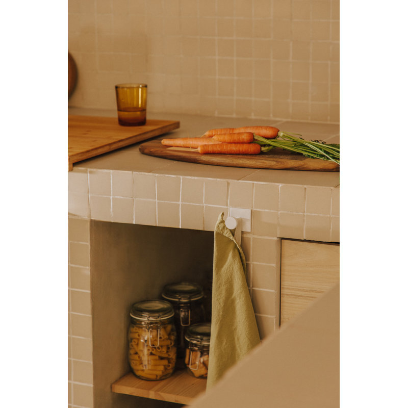 Arwilda Latitude Run Made of Durable Metal with Light Grey Finish Towel Hook